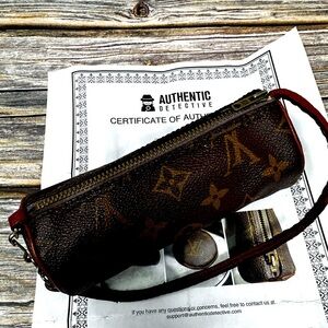 LOUIS VUITTON Trousse Ronde Monogram - Pouch Monogram Canvas GUC COA​​